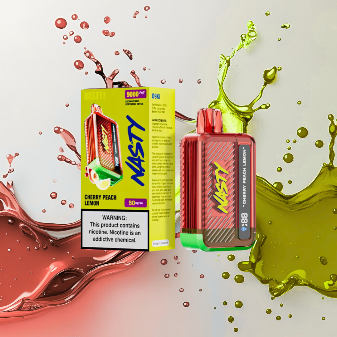 Nasty Cherry Peach Lemon 9000 puffs