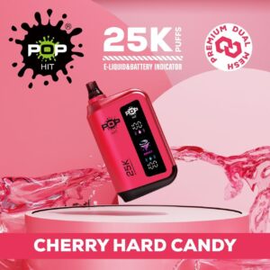 Pop Hit Cherry Hard Candy 25000 puffs