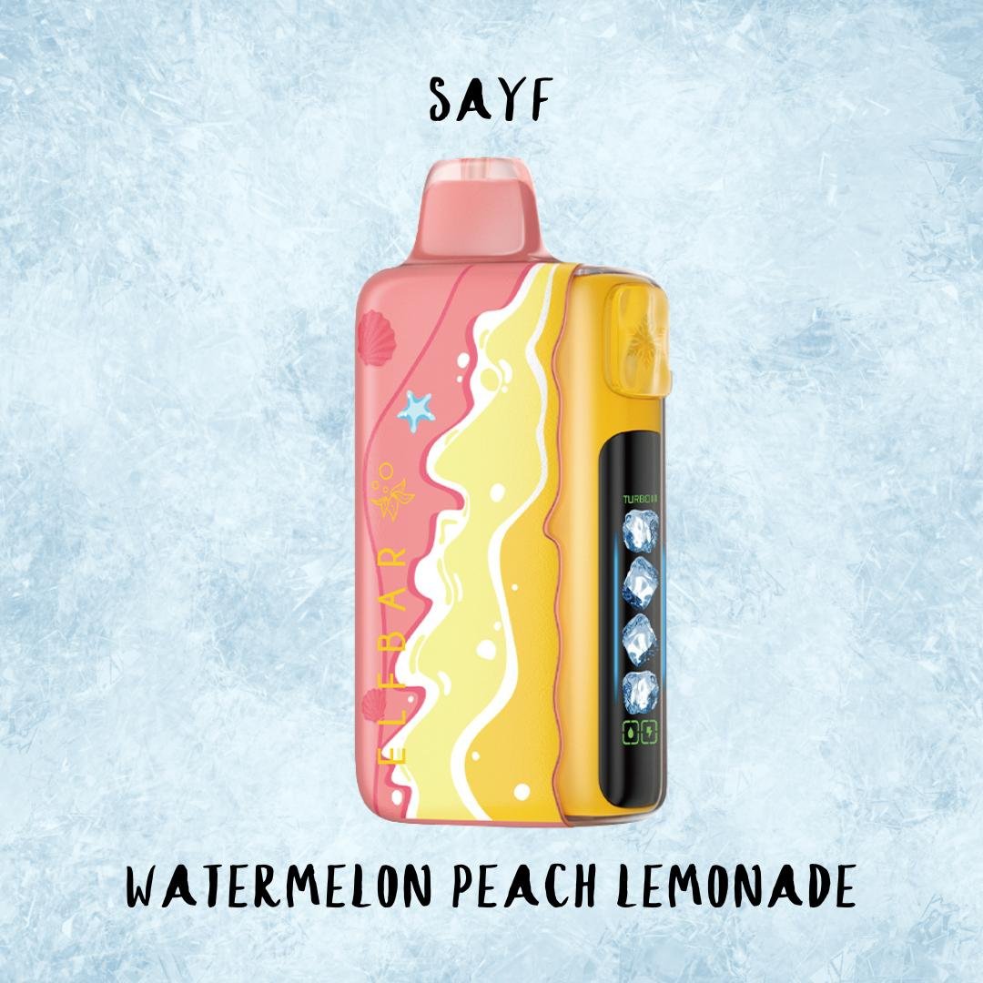 Elfbar Ice King Sayf Watermelon Peach Lemonade 25000 puffs
