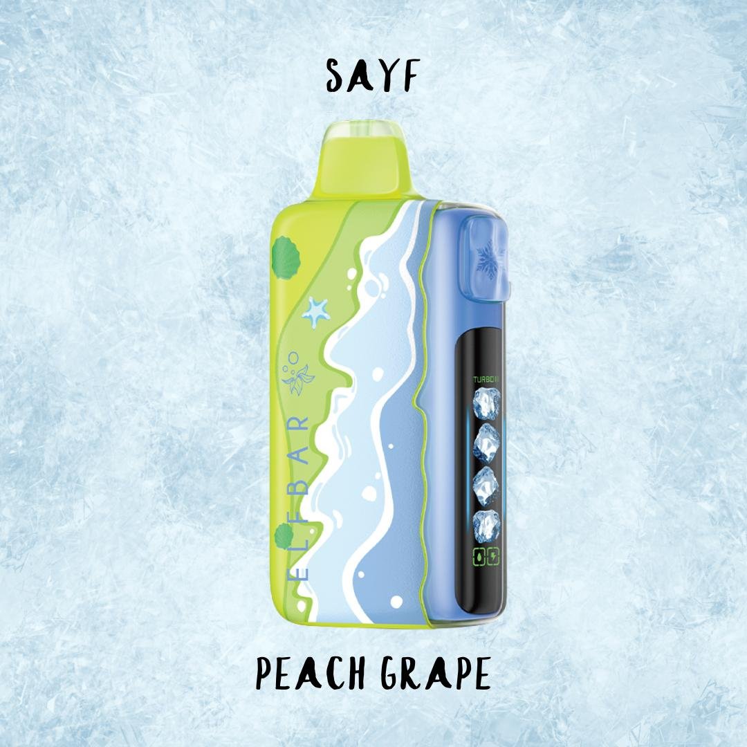 Elfbar Ice King Sayf Peach Grape 25000 puffs