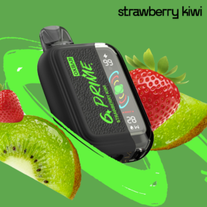 Sweet strawberry-flavoured disposable vape with fresh fruit design.