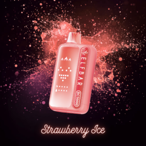 Sweet strawberry-flavoured disposable vape with fresh fruit design.